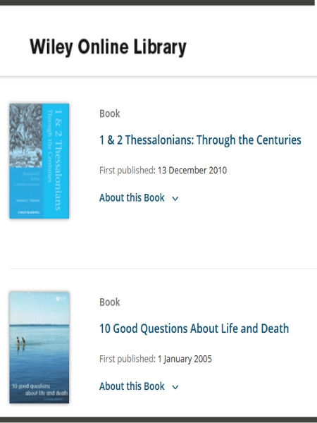 Wiley Online Library (John Wiley)