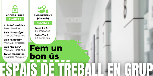 Fes un bon ús dels espais de treball en grup