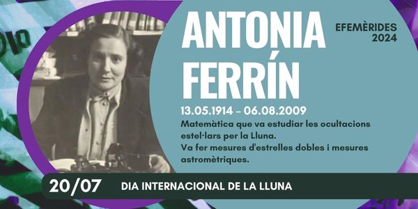 Efemèrides del mes: Dia Internacional de la lluna 20/07