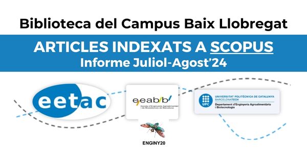 Últims articles publicats pel PDI del campus: juliol-agost 2024