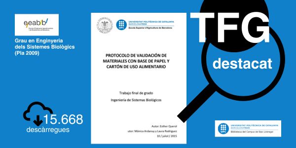 EL TFG destacat del mes