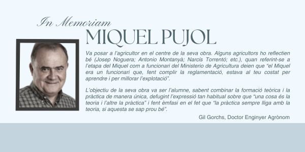 In memoriam: Miquel Pujol