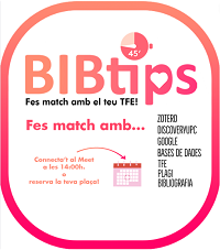 BIBtips: fes match amb el teu TFE!