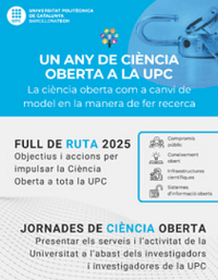 Exposició “Primer any del Full de Ruta 2025 en Ciència Oberta UPC”