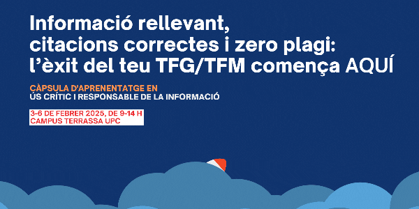 Nou seminari transversal per a estudiantat de grau i màster universitari de la UPC