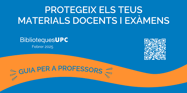 Protegeix els teus materials docents i exàmens