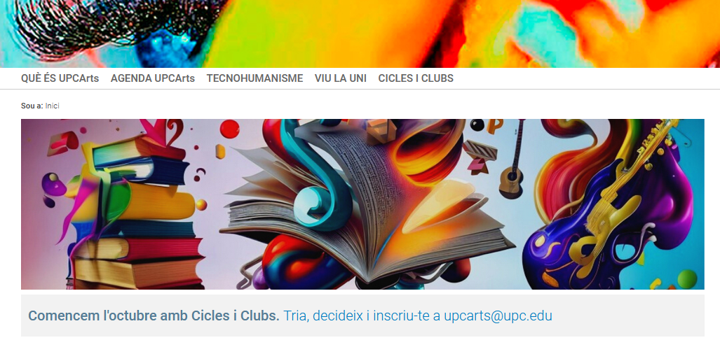 Aprofita tot el que t'ofereix UPCArts