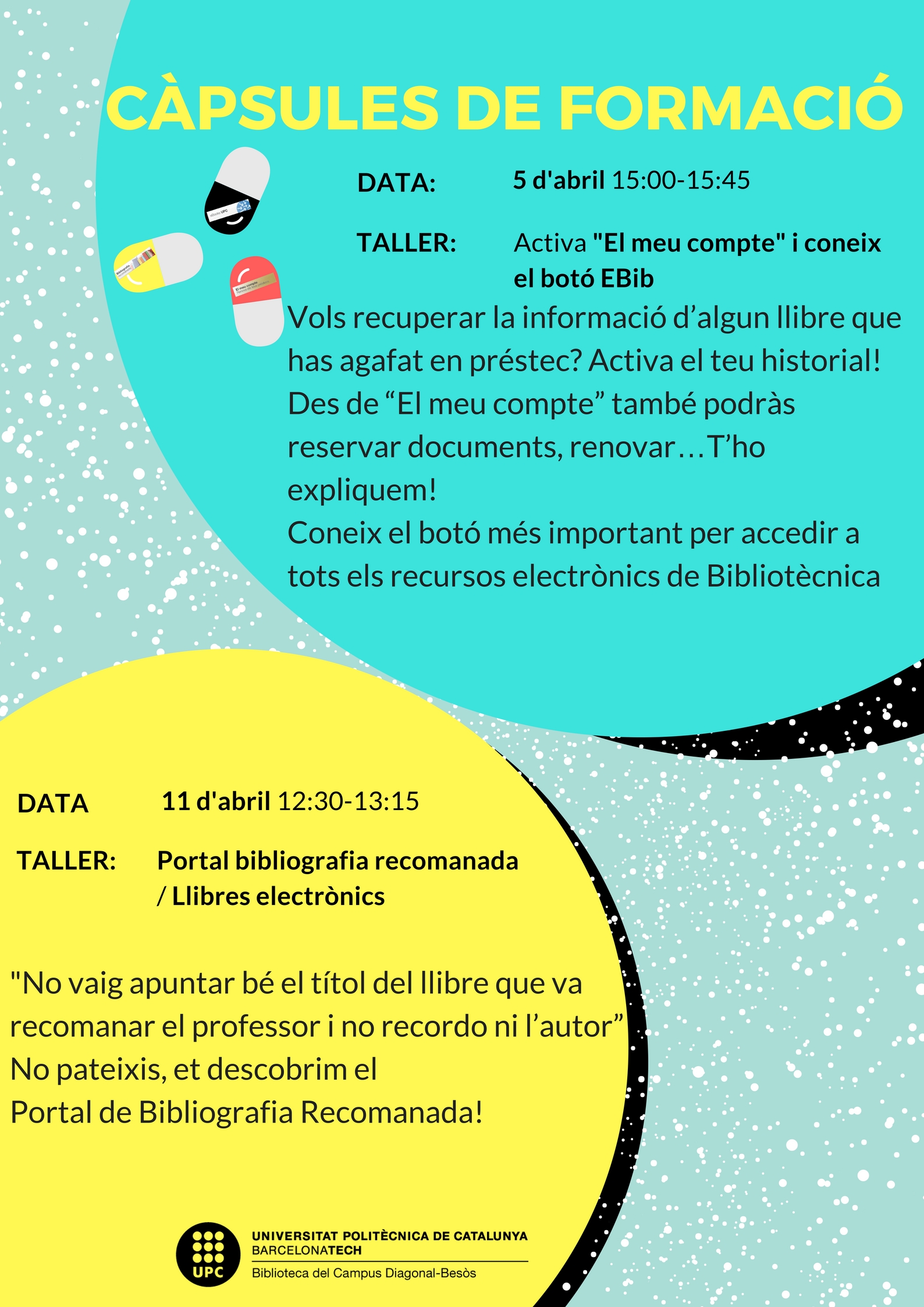 Arriben les càpsules de formació!