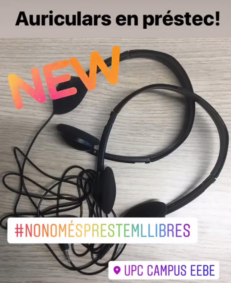 Nou servei de préstec d'auriculars