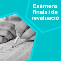 Calendari exàmens finals i de reavaluació