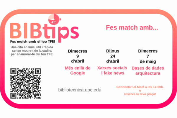Propers BIBtips. Fes match amb el teu TFG!