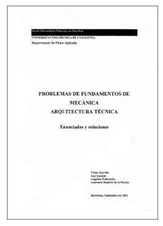 Problemas resueltos de estática / Carlota E. Auguet, Inmaculada Rodríguez, Enric Camí