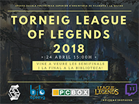 Torneig LOL : Vine a viure les semifinals i la final a la biblioteca!