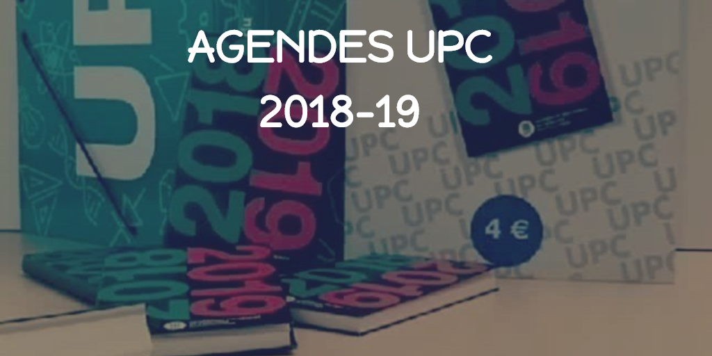 Agenda UPC 2018-19: la pots comprar a la biblio!