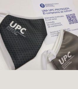 Recull la teva mascareta UPC a la biblioteca