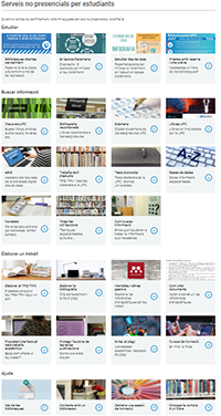 Serveis no presencials per estudiants