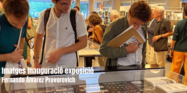 Imatges de la inauguració de l'exposició sobre Fernando Álvarez Provorovich