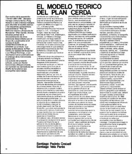 El modelo teórico del plan Cerdá
