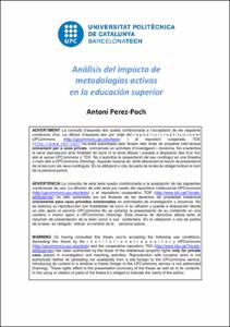 Análisis del impacto de metodologias activas en la educación superior