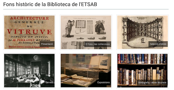 Portal dels fons històrics de l'ETSAB