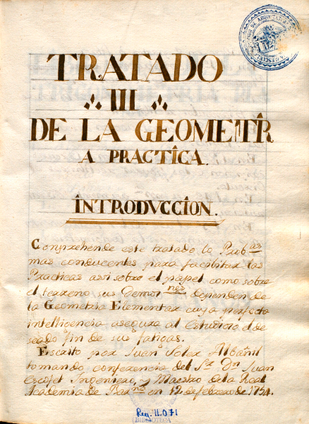 Tratado III de la Geometría Práctica