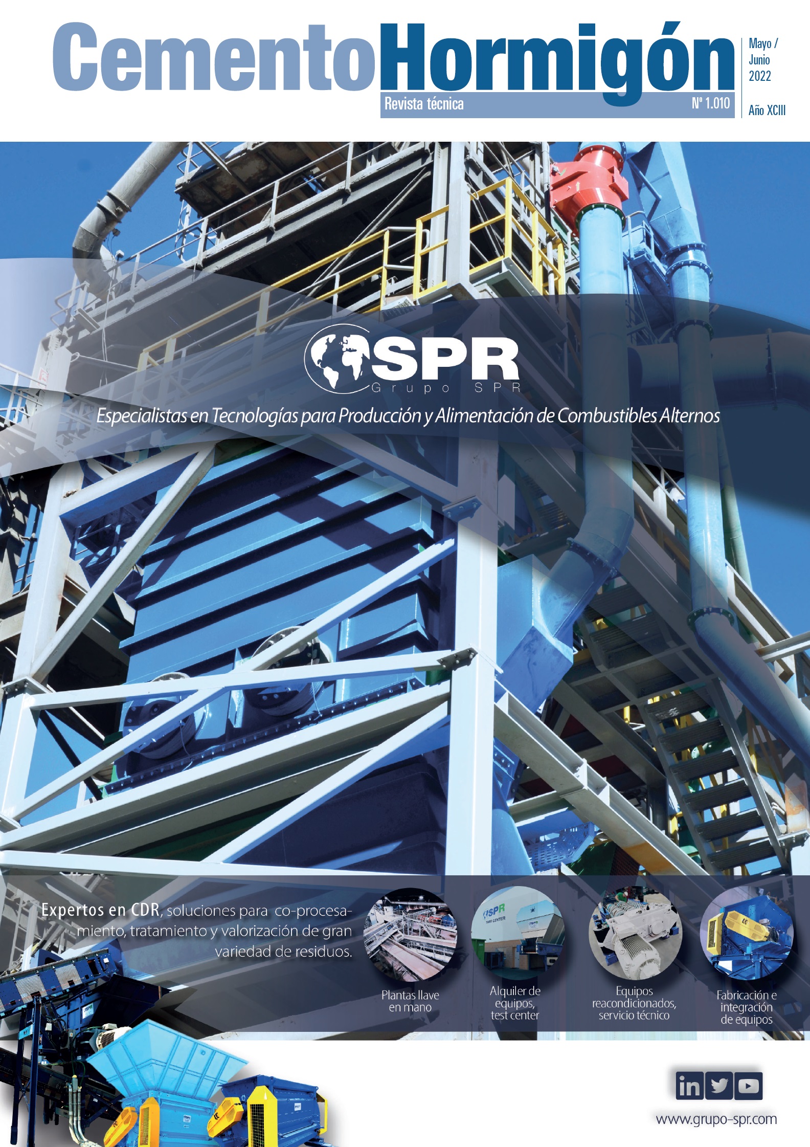 Cemento hormigón : fabricación, investigación y aplicaciones del cemento y del hormigón