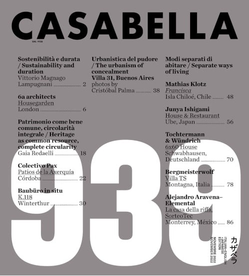 Casabella : rivista internazionale di architettura = international architectural review