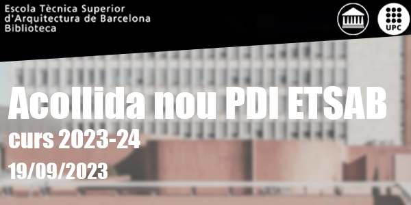 Sessió d'acollida per al nou PDI de l'ETSAB