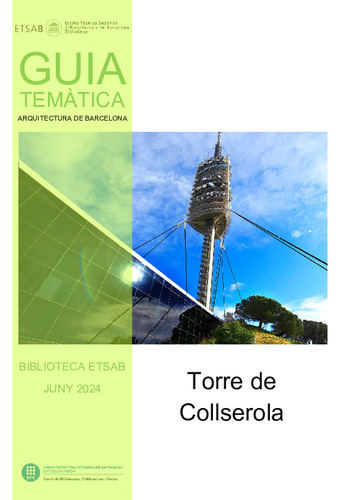 Guia temàtica Biblioteca ETSAB: Torre de Collserola