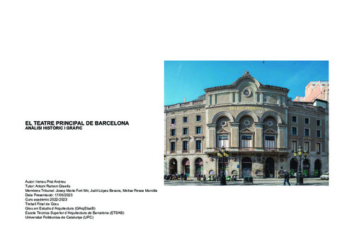 El Teatre Principal de Barcelona: anàlisi històric i gràfic