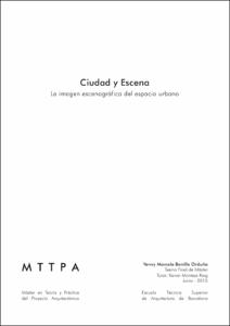 Ciudad y Escena: la imagen escenográfica del espacio urbano