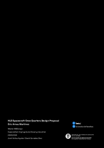 HLS Spacecraft crew quarters design proposal