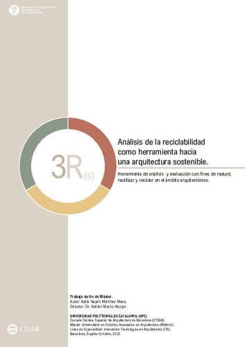 Análisis de la reciclabilidad como herramienta hacia una arquitectura sostenible