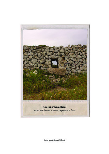 Cultura talaiòtica: obrint una finestra al passat, repensant el futur