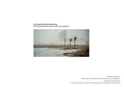 La franja litoral de Barcelona: passos enrere per a una costa més resilient