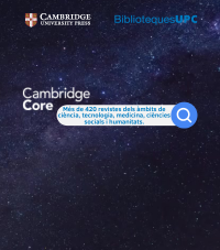 Nova subscripció a Cambridge Core