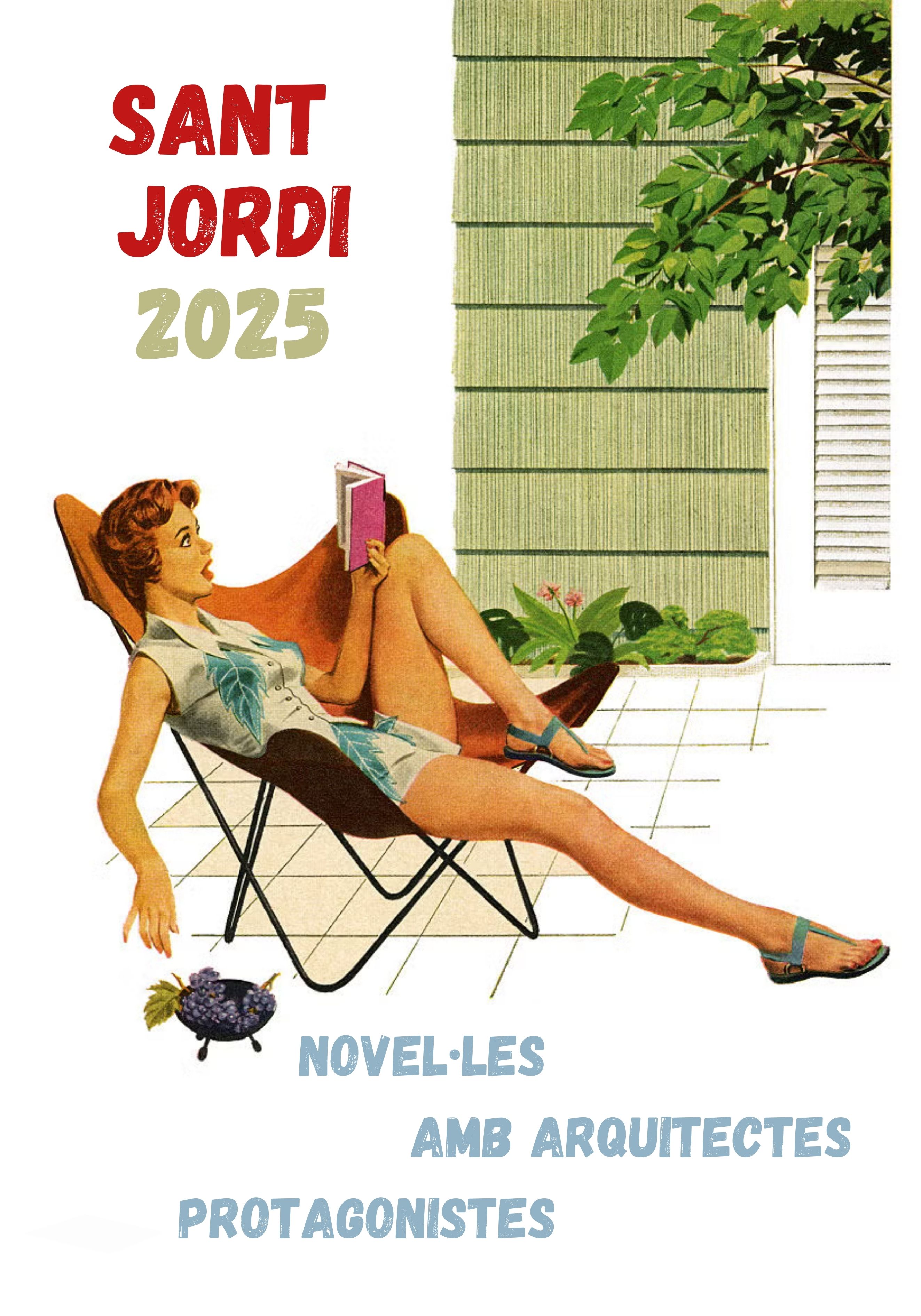 Sant Jordi a la biblioteca de l'ETSAB