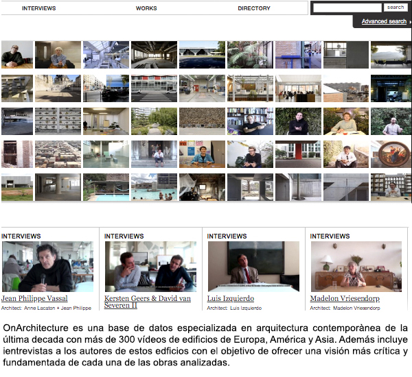 OnArchitecture: audiovisual archive