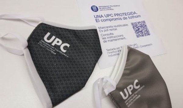 Recull la teva mascareta UPC a la biblioteca