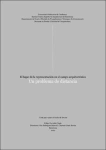 El lugar de la representación en el campo arquitectónico : un problema de distancia