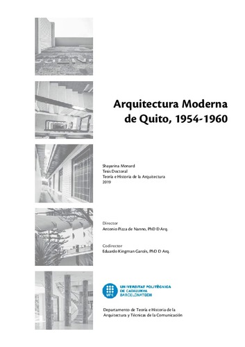 Arquitectura moderna de Quito, 1954-1960