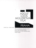 Adof Loos Müllerova Vila, Praha : building plan for the Frantisek  Müller family house