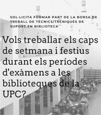 Borsa de treball de tècnics/tècniques de suport en biblioteca