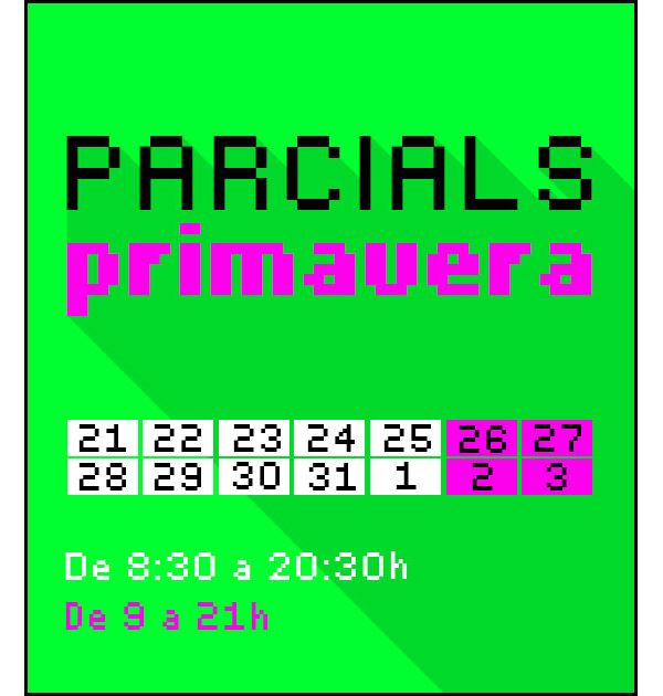 Obrim els propers caps de setmana