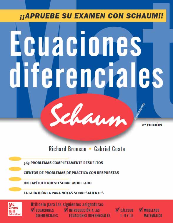 Ecuaciones diferenciales / Richard Bronson, Gabriel B. Costa