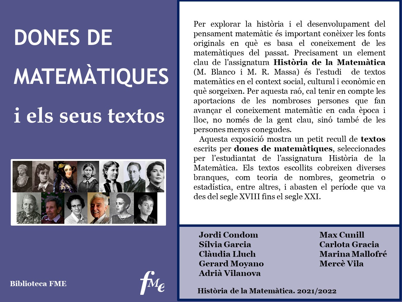 8M a l'FME