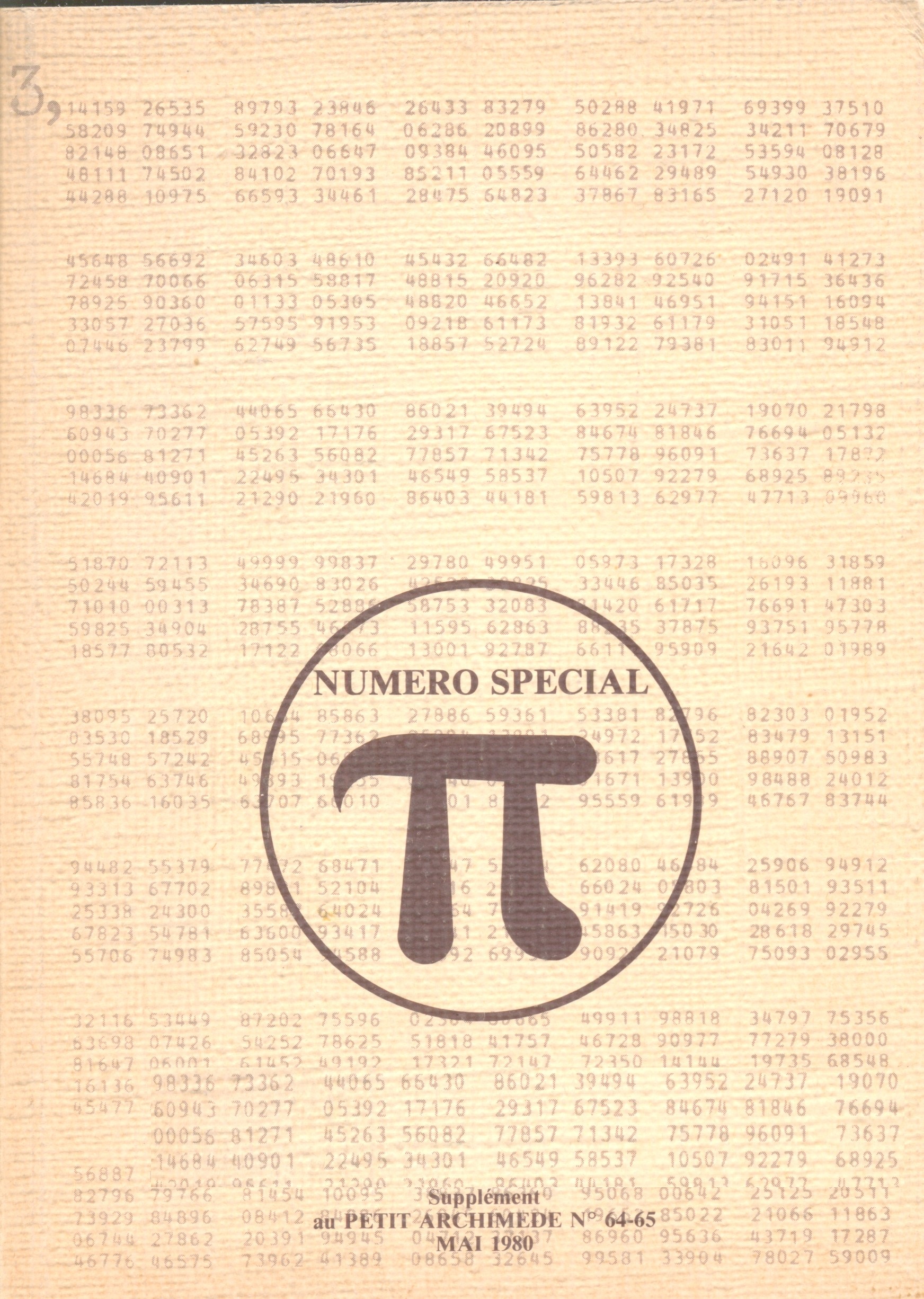 [Pi] : numéro spécial