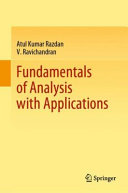 Fundamentals of analysis with applications / Atul Kumar Razdan, V. Ravichandran