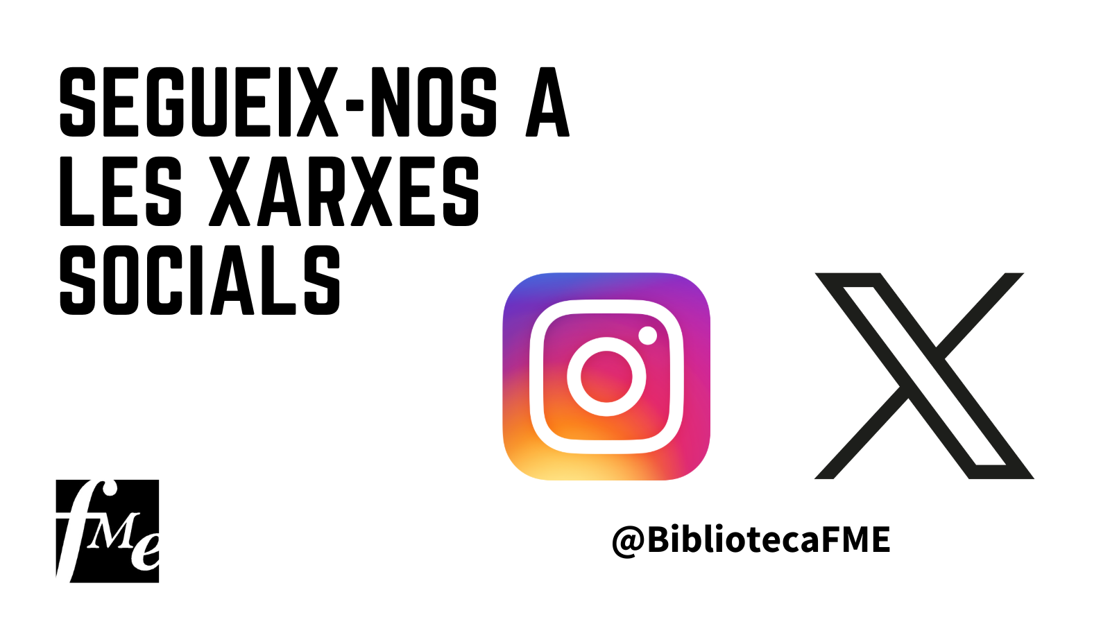 Segueix-nos a les xarxes socials