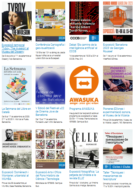 Agenda UPCArts. Setembre